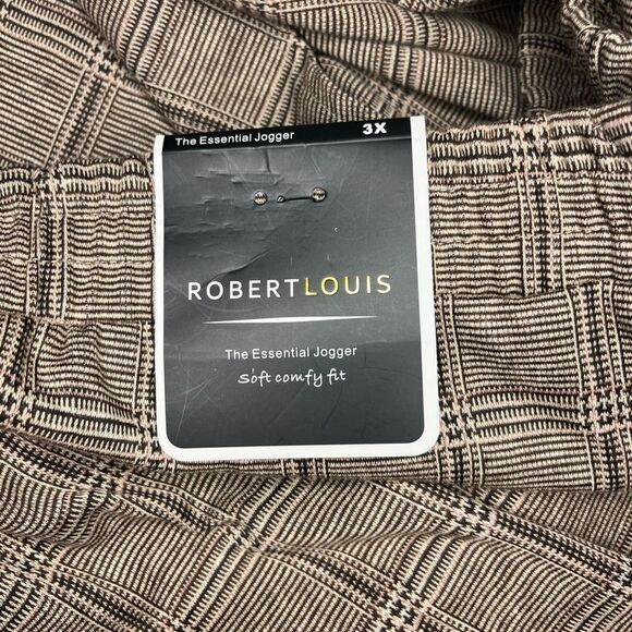Robert Louis Plaid The Essential Joggers sz 3X - Picture 7 of 9